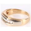 Image 3 : 14K YELLOW GOLD ROUND DIAMOND MEN'S RING