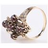 Image 5 : ANTIQUE 14K YELLOW GOLD GARNET CROSS RING