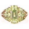 Image 1 : 14K YELLOW GOLD GREEN PERIDOT LADIES RING