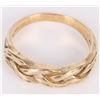 Image 4 : 14K GOLD INTERLACING STYLE MEN'S RING