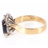 Image 3 : 18K YELLOW GOLD DIAMOND SAPPHIRE LADIES RING
