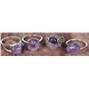 Image 1 : GENUINE AMETHYST MEN'S & LADIES RINGS (4)