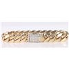 Image 1 : HEAVY 10K YELLOW GOLD DIAMOND MEN'S BRACELET 60.2G