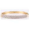 Image 1 : 0.90CTW DIAMOND 14K WHITE & YELLOW GOLD BRACELET
