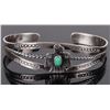 Image 1 : VINTAGE 0.900 SILVER TURQUOISE CUFF BRACELET