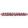 Image 4 : STERLING SILVER OVAL ROSE RUBY LADIES BRACELET