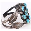 Image 2 : VINTAGE 0.925 TURQUOISE NAVAJO CUFF BRACELET