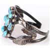 Image 3 : VINTAGE 0.925 TURQUOISE NAVAJO CUFF BRACELET