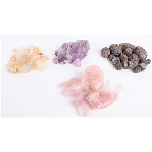 LOOSE COLLECTION OF LARGE MINERALS & GEMSTONES