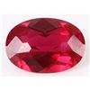 Image 1 : 16.0CT OVAL-CUT LOOSE RED RUBY GEMSTONE