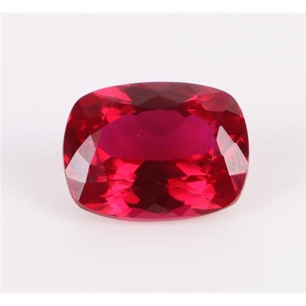 19.5CT LARGE CUSHION-CUT RED RUBY LOOSE GEMSTONE