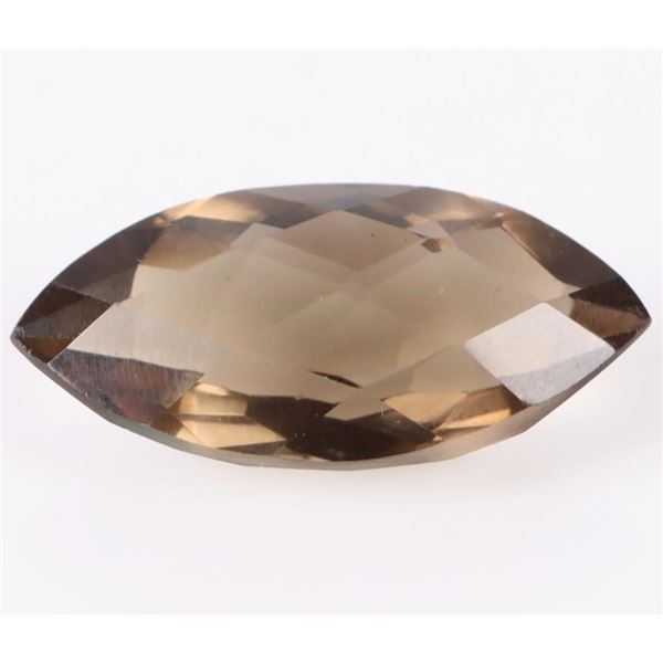 LARGE 33.0CT MARQUISE SMOKEY QUARTZ TOPAZ