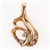 Image 1 : 14K YELLOW GOLD DIAMOND LADIES PENDANT