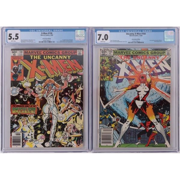 THE UNCANNY X-MEN #130 & 164 CGC GRADED