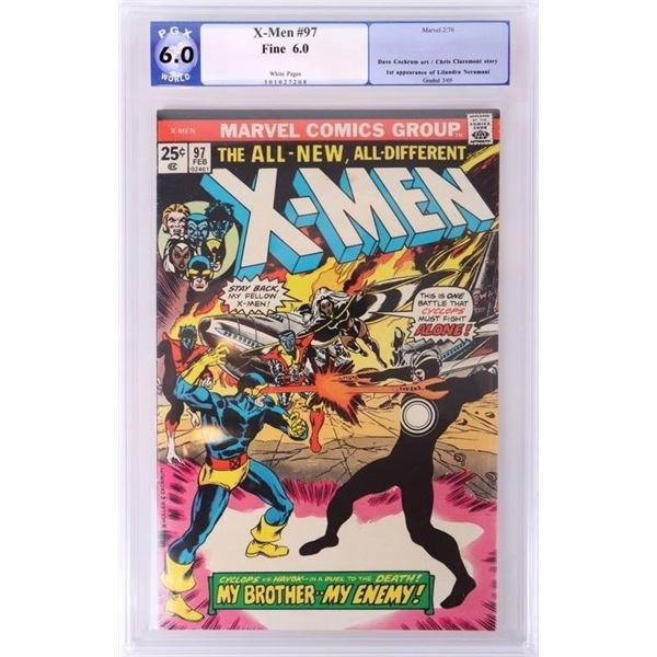 MARVEL X-MEN #97 PGX 6.0 WHITE PAGES 1976