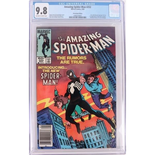 MARVEL AMAZING SPIDER-MAN #252 CGC 9.8 NEWSSTAND