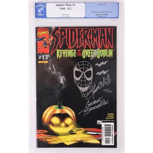 SPIDER-MAN #1: GREEN GOBLIN SIGNED COMIC CGG 9.2
