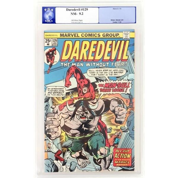 MARVEL DAREDEVIL #129 PGX 9.2 1976 OFF-WHITE PGS.