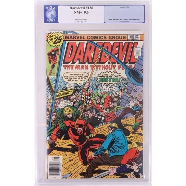 MARVEL DAREDEVIL #136 PGX 9.6 1976 OFF-WHITE PGS.