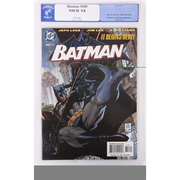 BATMAN #608 "HUSH STORY" COMIC BOOK CGG 9.8