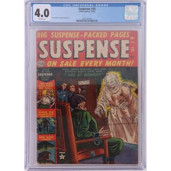 SUSPENSE #25 CGC GRADED 1954 ATLAS COMICS