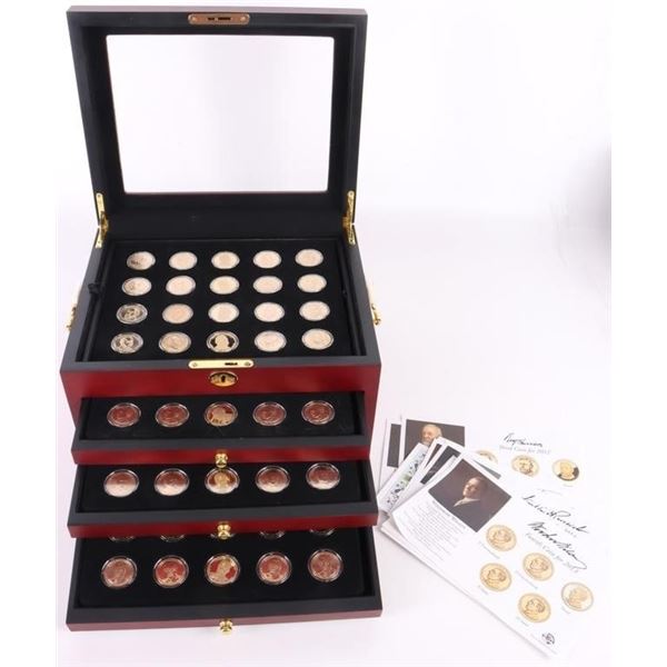 PRESIDENTIAL GOLDEN $1 EIGHTY COIN SET W/ CASE