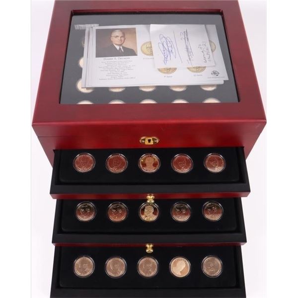 PRESIDENTIAL GOLDEN $1 EIGHTY COIN SET W/ CASE
