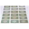 Image 6 : US SILVER CERTIFICATES $1 BILLS - LOT OF 19