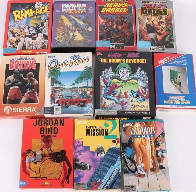 VINTAGE FLOPPY DISK VIDEO GAMES COLLECTION - (11)