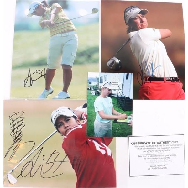 KARRIE WEBB & AL MIYAZATO AUTOGRAPHED PHOTOS W COA