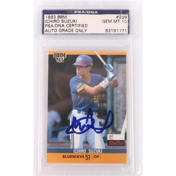 1993 BBM ICHIRO SUZUKI #239 PSA 10 AUTOGRAPH CARD