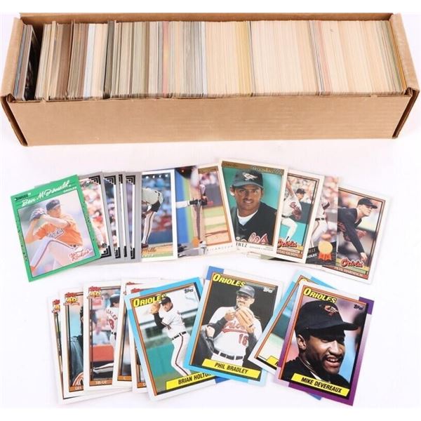 BALTIMORE ORIOLES BASEBALL CARD COLLECTION