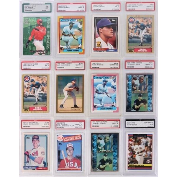 1980-2000 TOPPS PSA & FGS BASEBALL CARDS - (12)