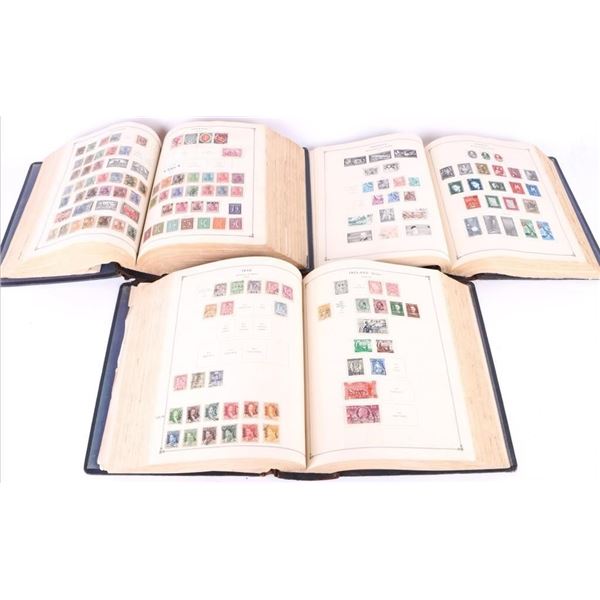 SCOTT INTERNATIONAL POSTAGE STAMP ALBUMS 1,2 & 4