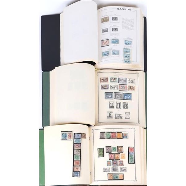 SCOTT STAMP ALBUMS CANADA, VATICAN CITY, MEXICO