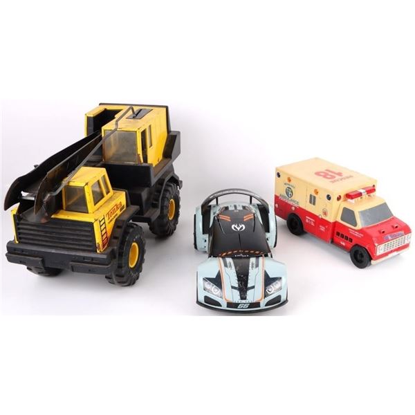 ASSORTED MEDIUM SIZED TOY VEHICLES - (3)