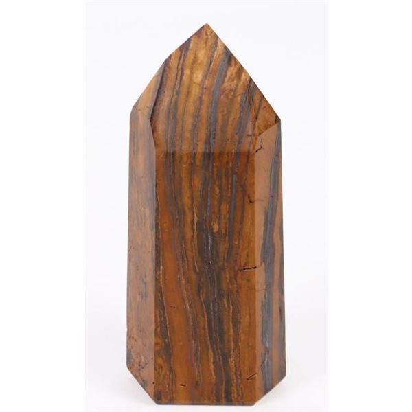 517.0 GRAMS TIGER'S EYE TOWER W/ MATTE FINISH