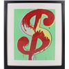 Image 1 : ANDY WARHOL RED DOLLAR SIGN LITHOGRAPH