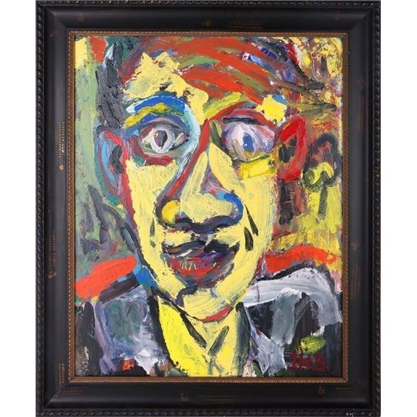 J. M. BASQUIAT ORIGINAL ACRYLIC PAINTING AFTER