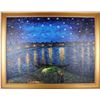Image 1 : VAN GOGH "STARRY NIGHT OVER THE RHONE" OIL AFTER