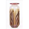 Image 1 : STEVEN LUNDBERG FEATHERED ART GLASS MINI VASE
