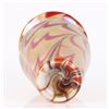 Image 3 : STEVEN LUNDBERG RED & GOLD ART GLASS MINI VASE