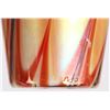 Image 6 : STEVEN LUNDBERG RED & GOLD ART GLASS MINI VASE