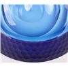 Image 5 : KAY AKIU MOSER BLUE GLASS HANDMADE BOWL W/ STAND