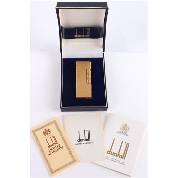 DUNHILL VINTAGE LIGHTER IN BOX WITH PAPERWORK