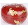 Image 3 : ASIAN MOTHER OF PEARL PEACH WOODEN BOX