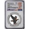 Image 1 : 2023P Australia $1 Wedge Tailed Eagle Silver Coin NGC MS70 FDOI Colorized