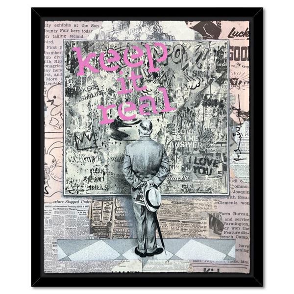 Mr Brainwash "Street Connoisseur" Original Mixed Media on Paper