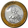 Image 1 : .999 Silver Four Queens Casino Hotel Las Vegas $10 Limited Edition Gaming Token