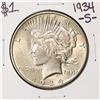 Image 1 : 1934-S $1 Peace Silver Dollar Coin